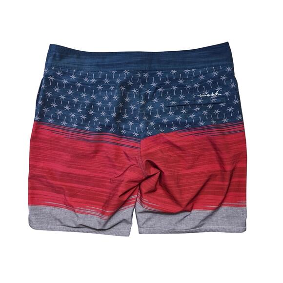 Travis Mathew Board Shorts Men’s Size 34 Murican Fun Surf Beach Swim Trunks - Picture 4 of 5